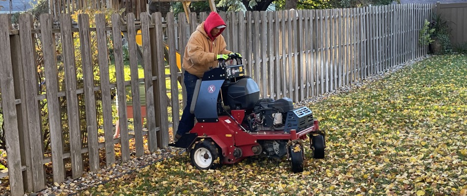 Fall cleanup serviced by a professional in Brandon, SD.